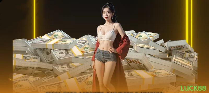 Imagem promocional da luck88 mostrando a plataforma e suas vantagens